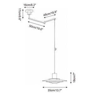 P376 Swing Arm Pendant Lamp