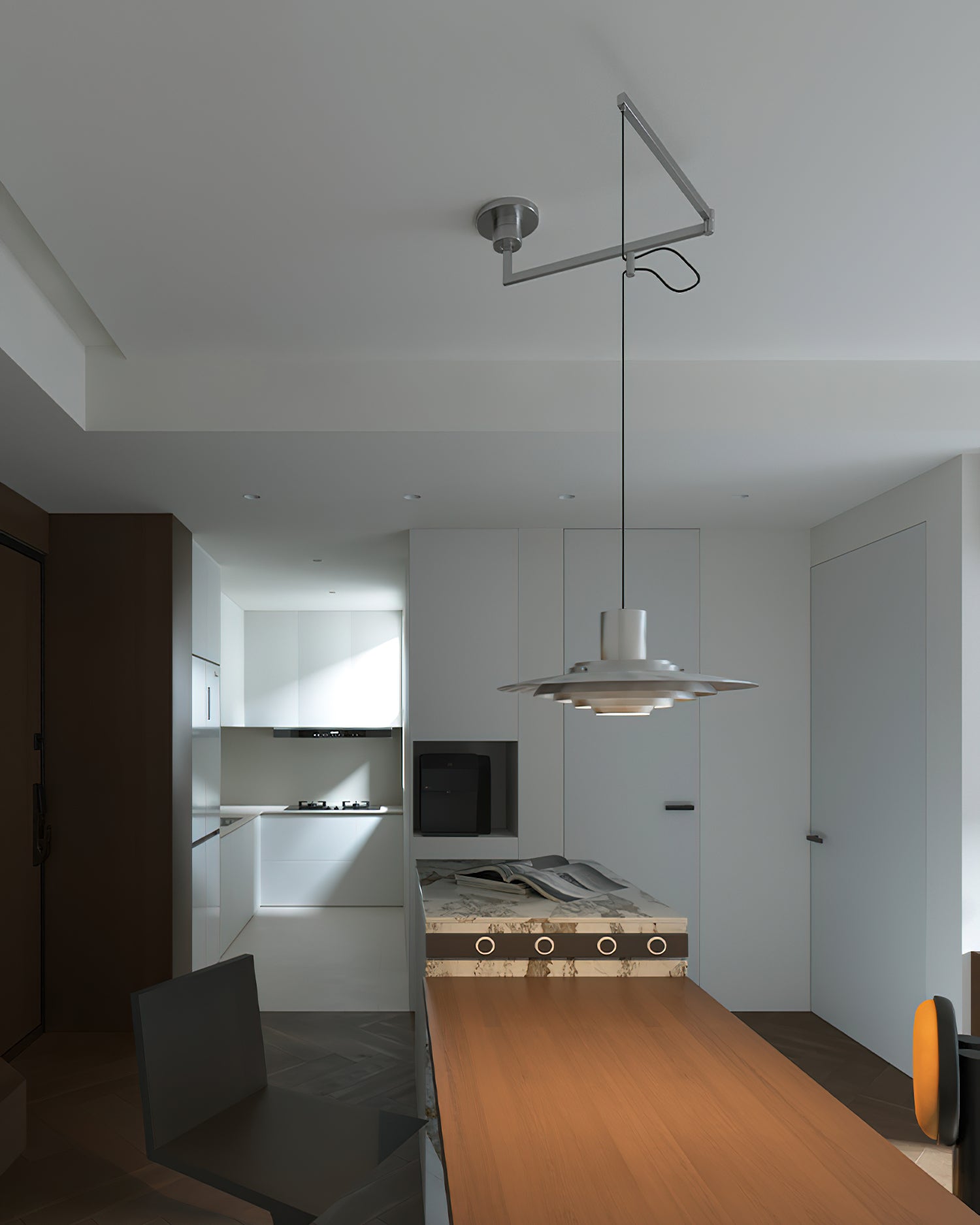 P376 Swing Arm Pendant Lamp