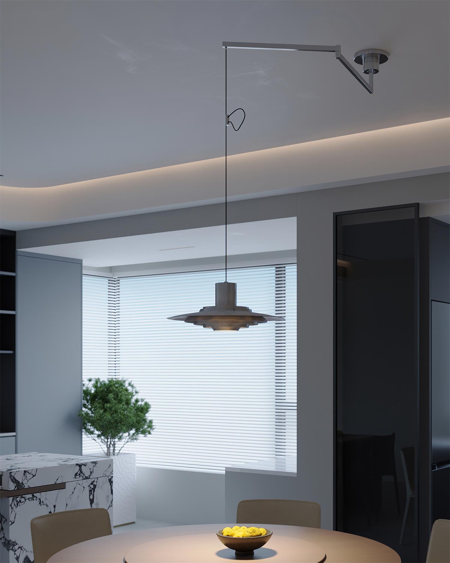 P376 Swing Arm Pendant Lamp