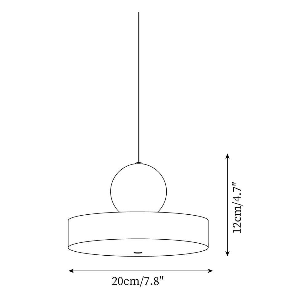 Pallade Pendant Lamp 7.8″- 4.7″