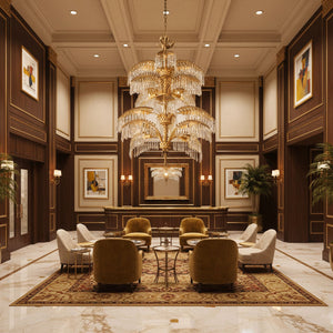 Palmera Brass Chandelier