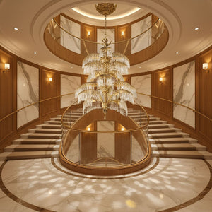 Palmera Brass Chandelier