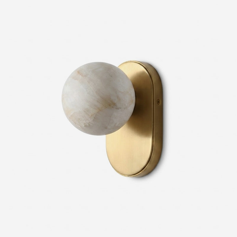 Paola Orb Alabaster Wall Sconce
