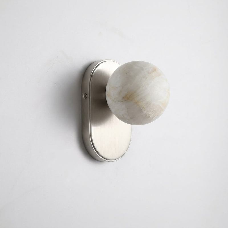 Paola Orb Alabaster Wall Sconce