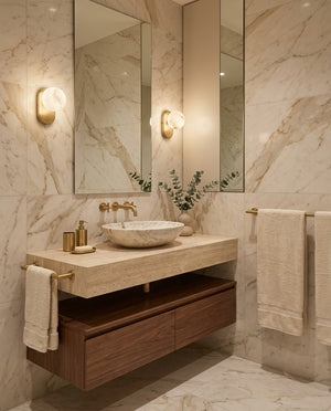 Paola Orb Alabaster Wall Sconce