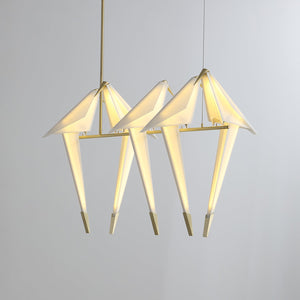 Paper Crane Bird LED Chandelier