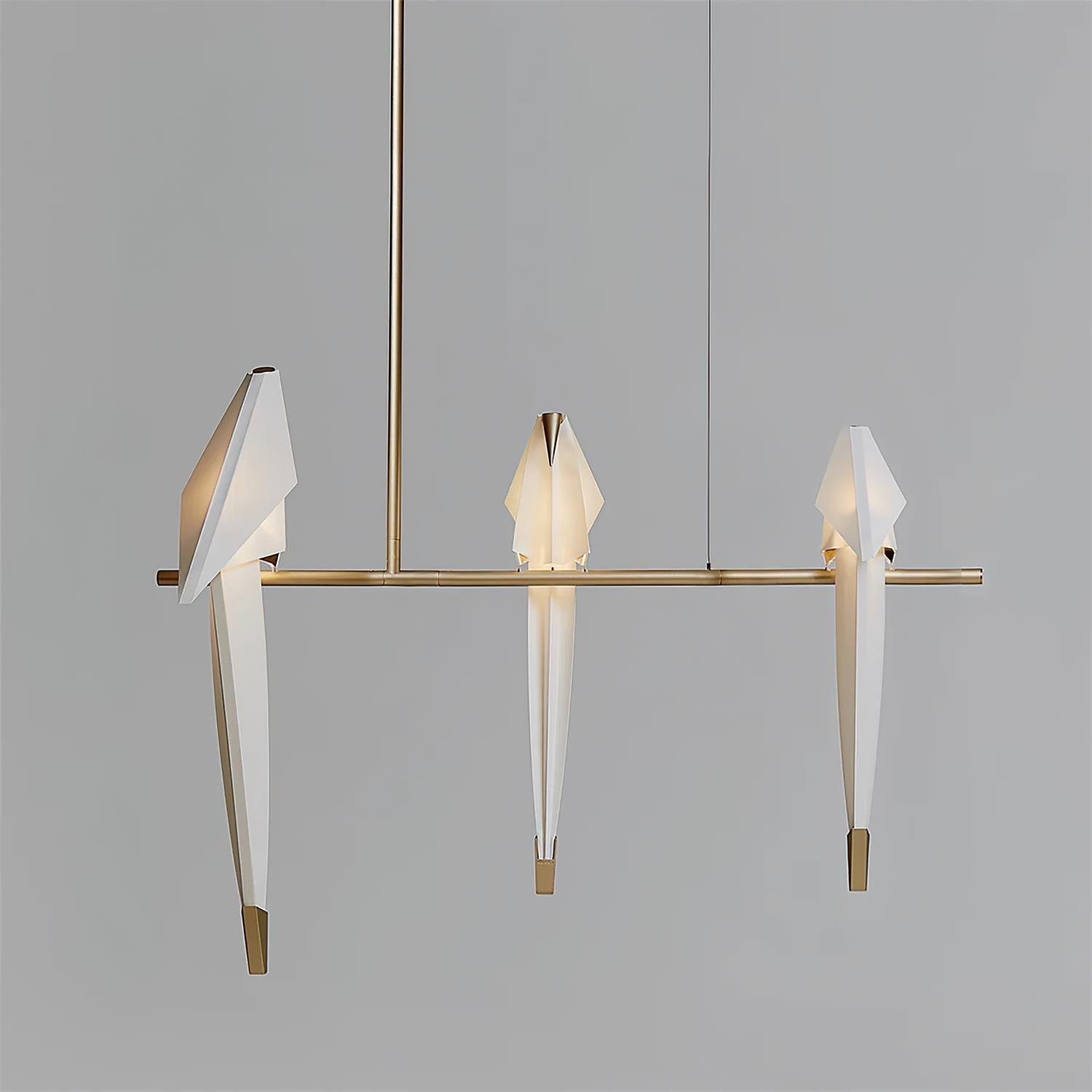 White Paper Crane Chandelier - Docos