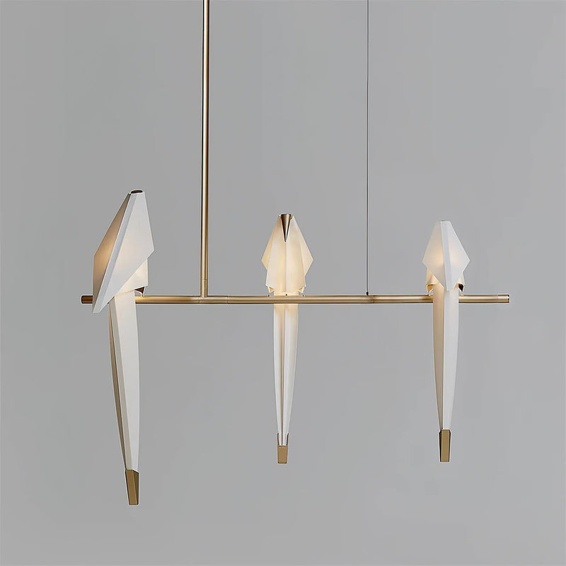 White Paper Crane Chandelier – detail 15