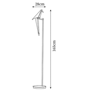 White Paper Crane Floor Lamp 11″- 64.9″ - Docos