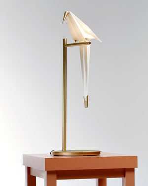 White Paper Crane Table Lamp 8.6″- 25.5″ - Docos