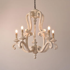 Parrotuncle Wooden Candle Chandelier
