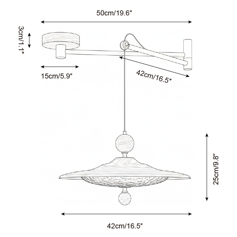 Pavilion Swing Arm Pendant Lamp