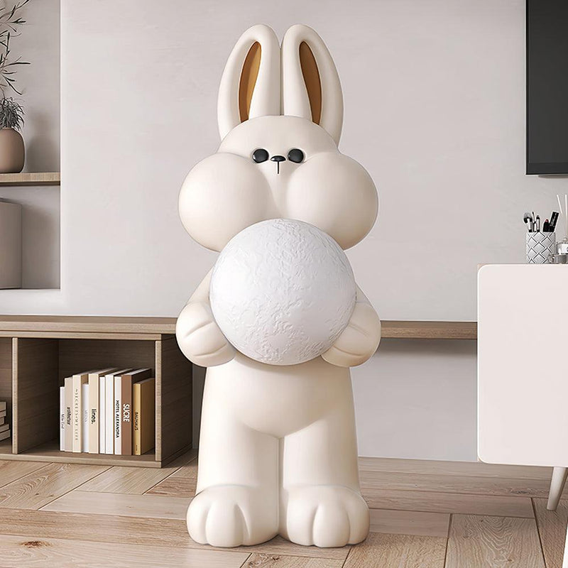 Peach Rabbit Floor Lamp – detail 2