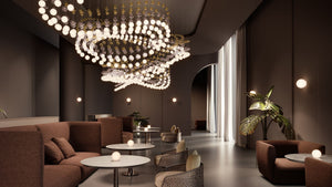 Pearl Curtain Customize Chandelier