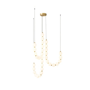Glass Pearl Necklace Chandelier