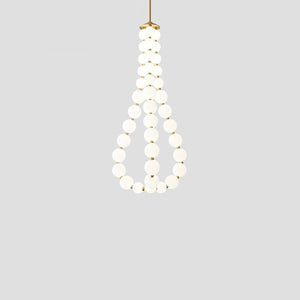 Glass Pearl Necklace Chandelier
