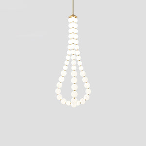 Glass Pearl Necklace Chandelier