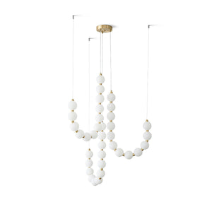 Glass Pearl Necklace Chandelier