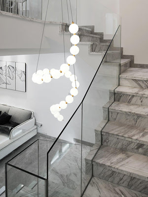 Glass Pearl Necklace Chandelier