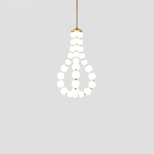 Glass Pearl Necklace Chandelier