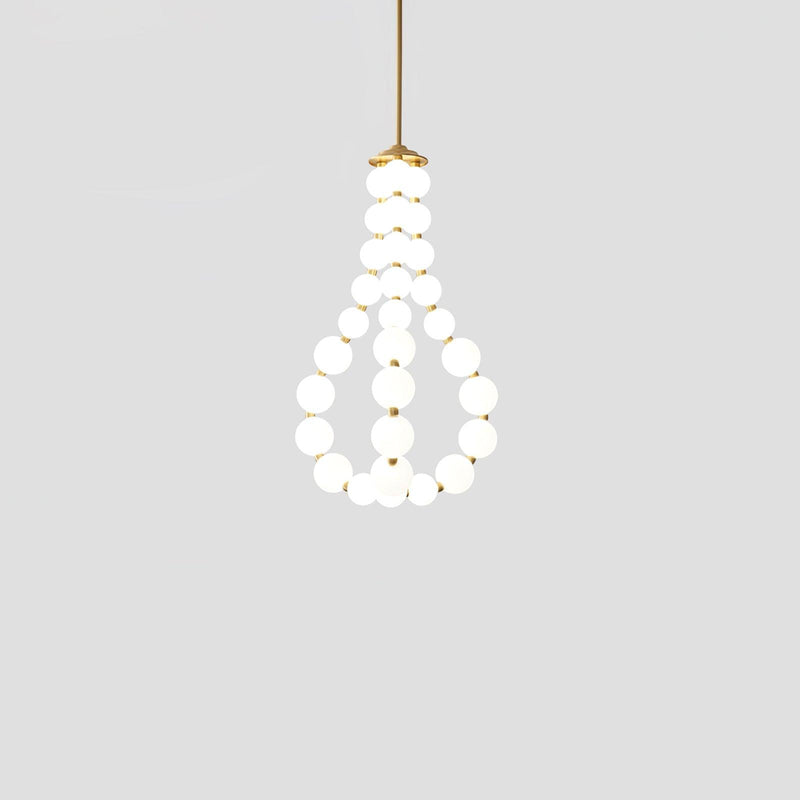 Glass Pearl Necklace Chandelier