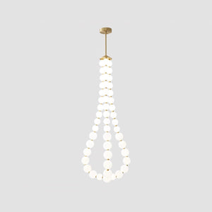 Glass Pearl Necklace Chandelier