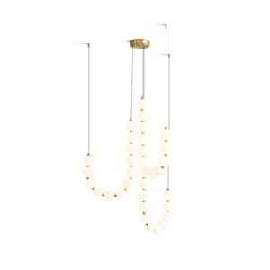 Glass Pearl Necklace Chandelier