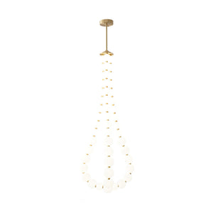 Glass Pearl Necklace Chandelier