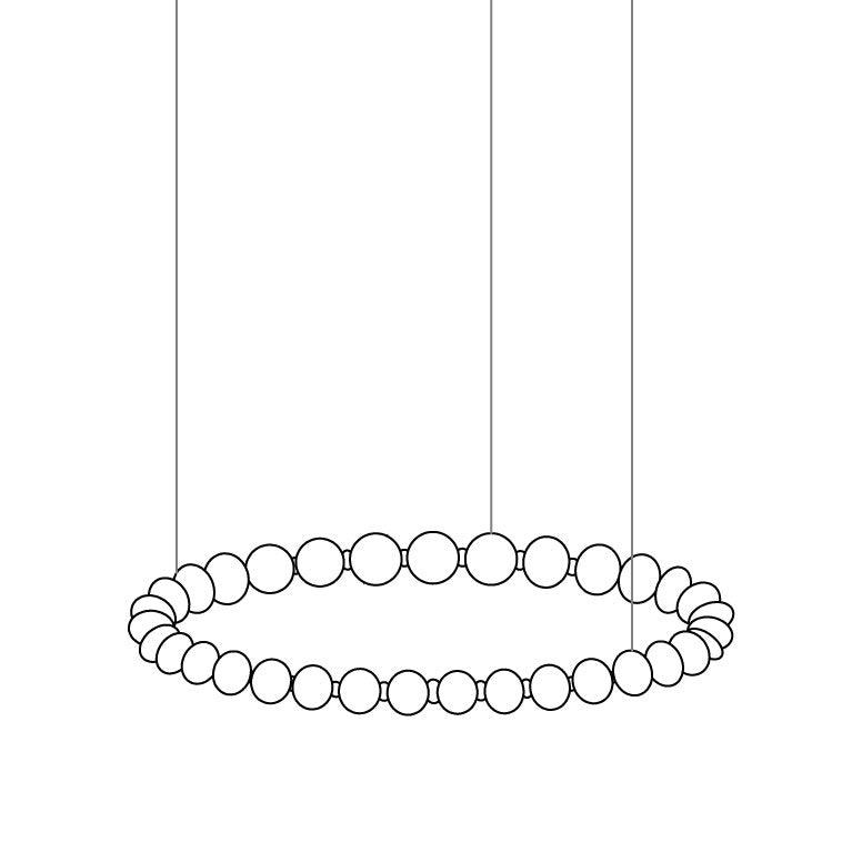 Luxurious Pearl Necklace Chandelier - Docos