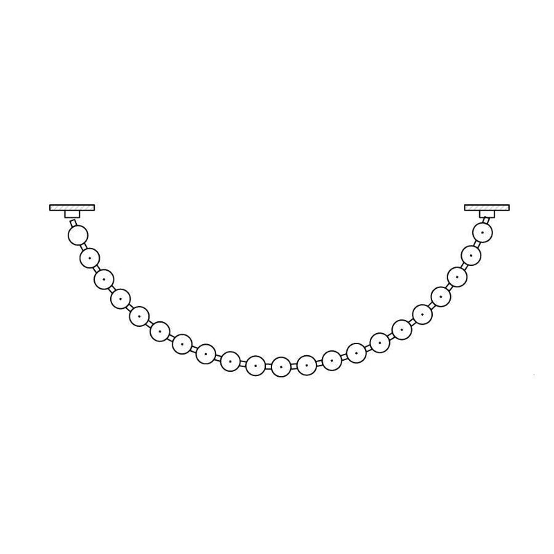Luxurious Pearl Necklace Chandelier - Docos
