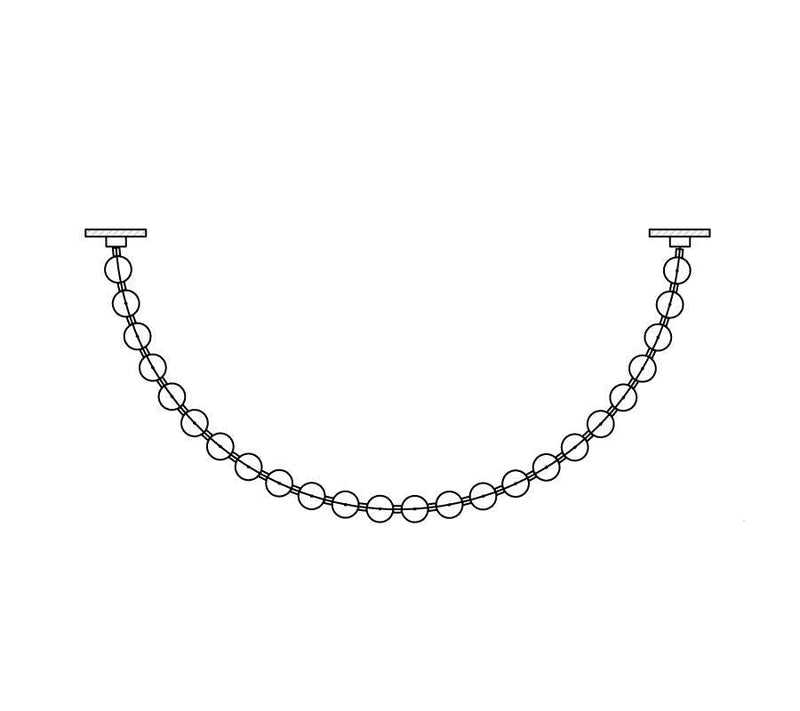 Luxurious Pearl Necklace Chandelier - Docos