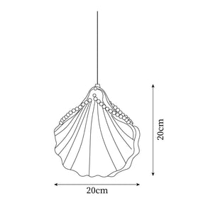 Pearl Shell Pendant Lamp 7.9″- 7.9″ - Docos