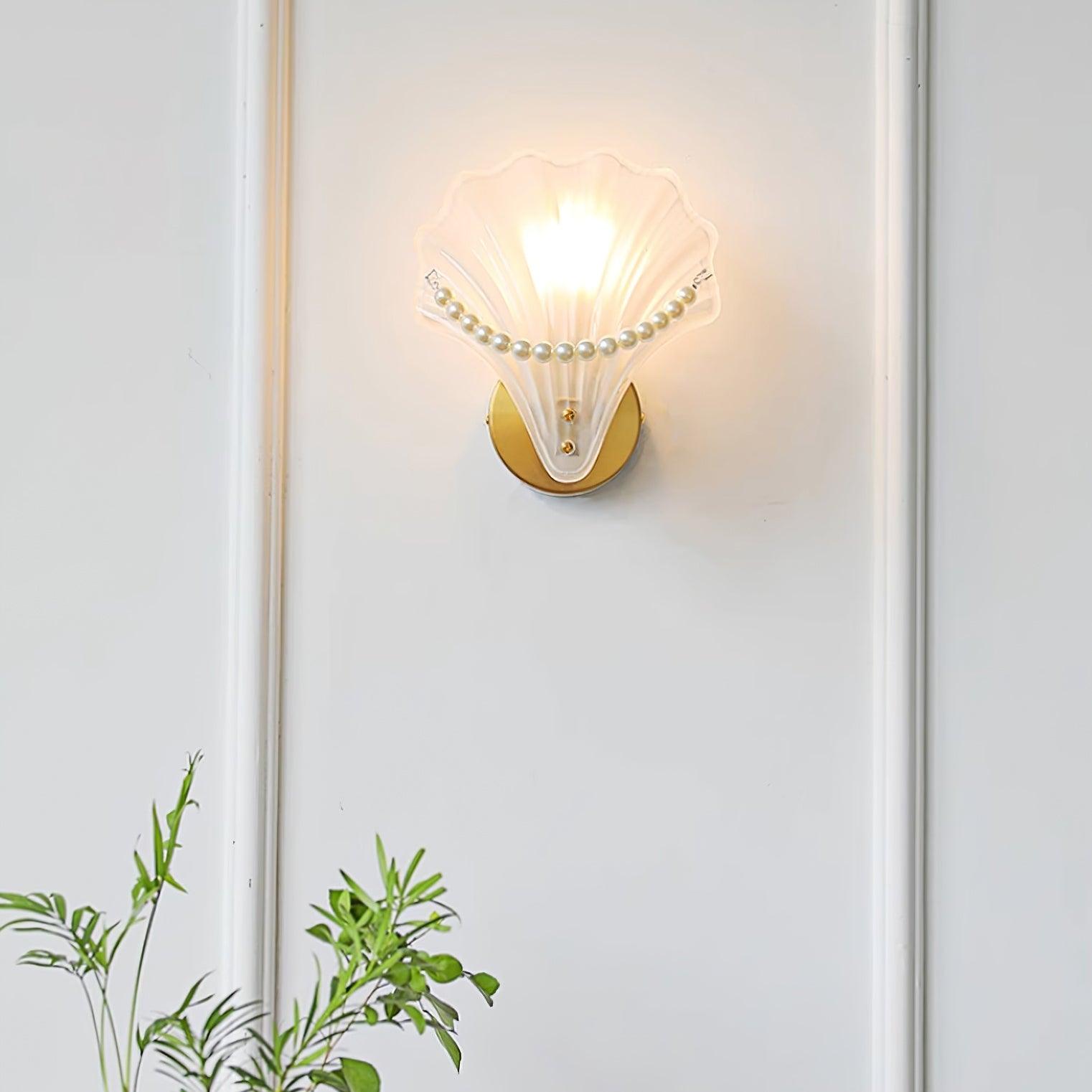 Pearl Shell Wall Lamp 9″ - 7.8″ - Docos
