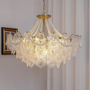 Pearls Glass Chandelier
