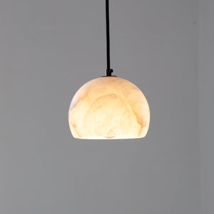 Petal Alabaster Dome Staircase Chandelier