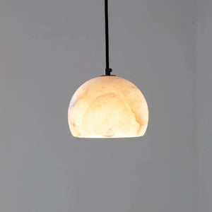 Petal Alabaster Dome Staircase Chandelier