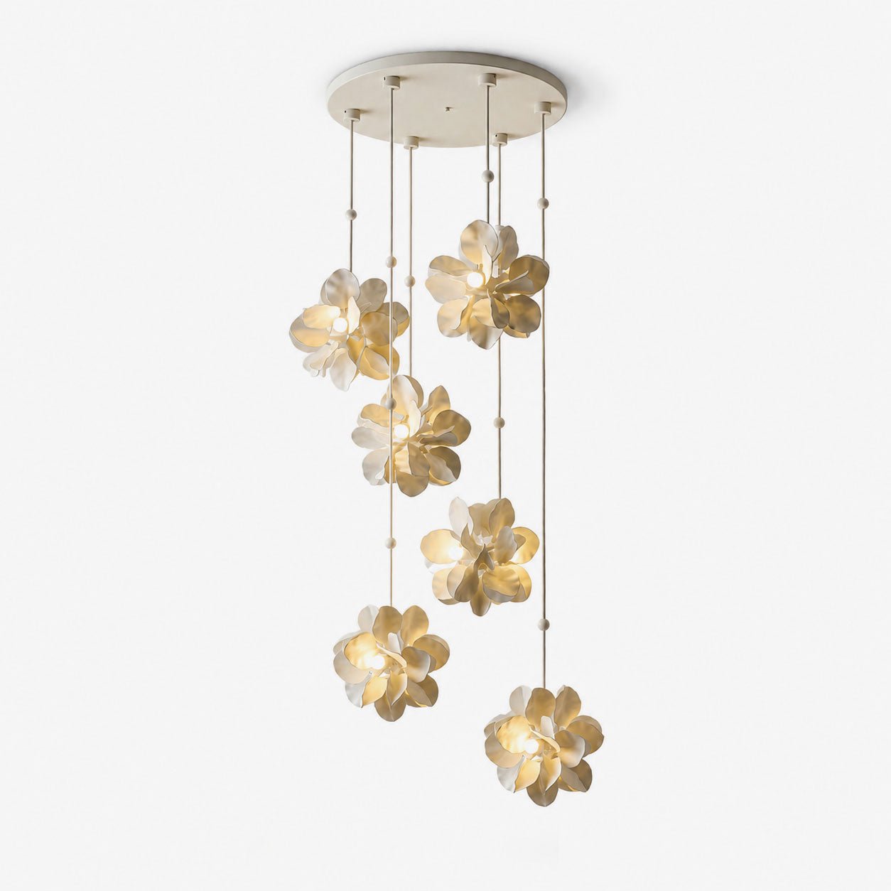 Petal Cascade Multi-Light Chandelier