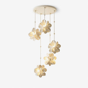 Petal Cascade Multi-Light Chandelier