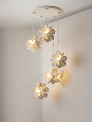 Petal Cascade Multi-Light Chandelier