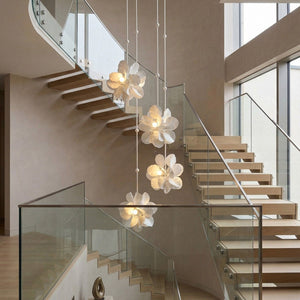 Petal Cascade Multi-Light Chandelier
