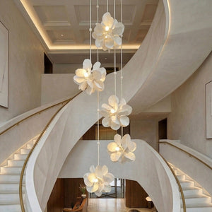 Petal Cascade Multi-Light Chandelier