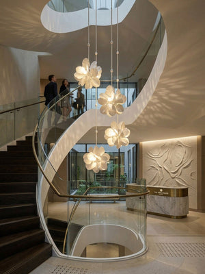 Petal Cascade Multi-Light Chandelier