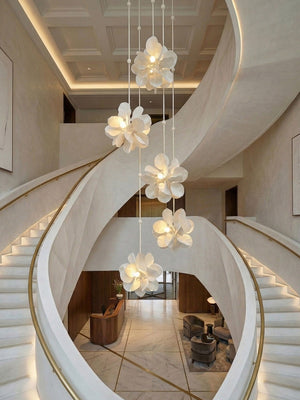 Petal Cascade Multi-Light Chandelier