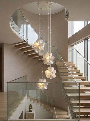 Petal Cascade Multi-Light Chandelier