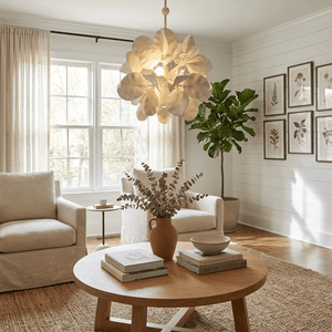 Petal Grove Plaster Chandelier
