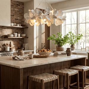 Petal Grove Plaster Chandelier