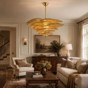 Petals Gold Murano Chandelier