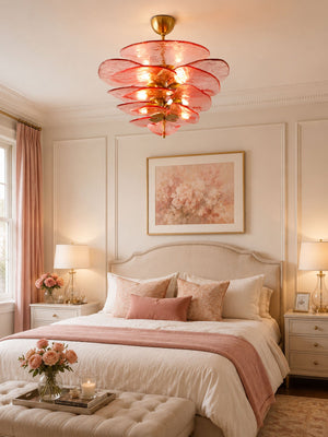 Petals Gold Murano Chandelier