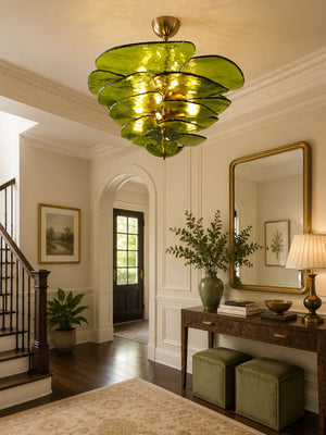 Petals Gold Murano Chandelier