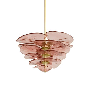 Petals Gold Murano Chandelier